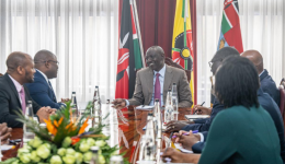 President William Ruto with World Bank officials at State House Nairobi.